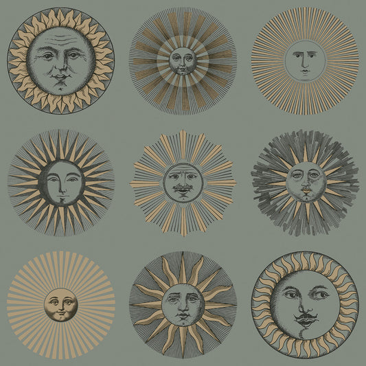 COLE & SON SOLI SAGE & ROSE GOLD