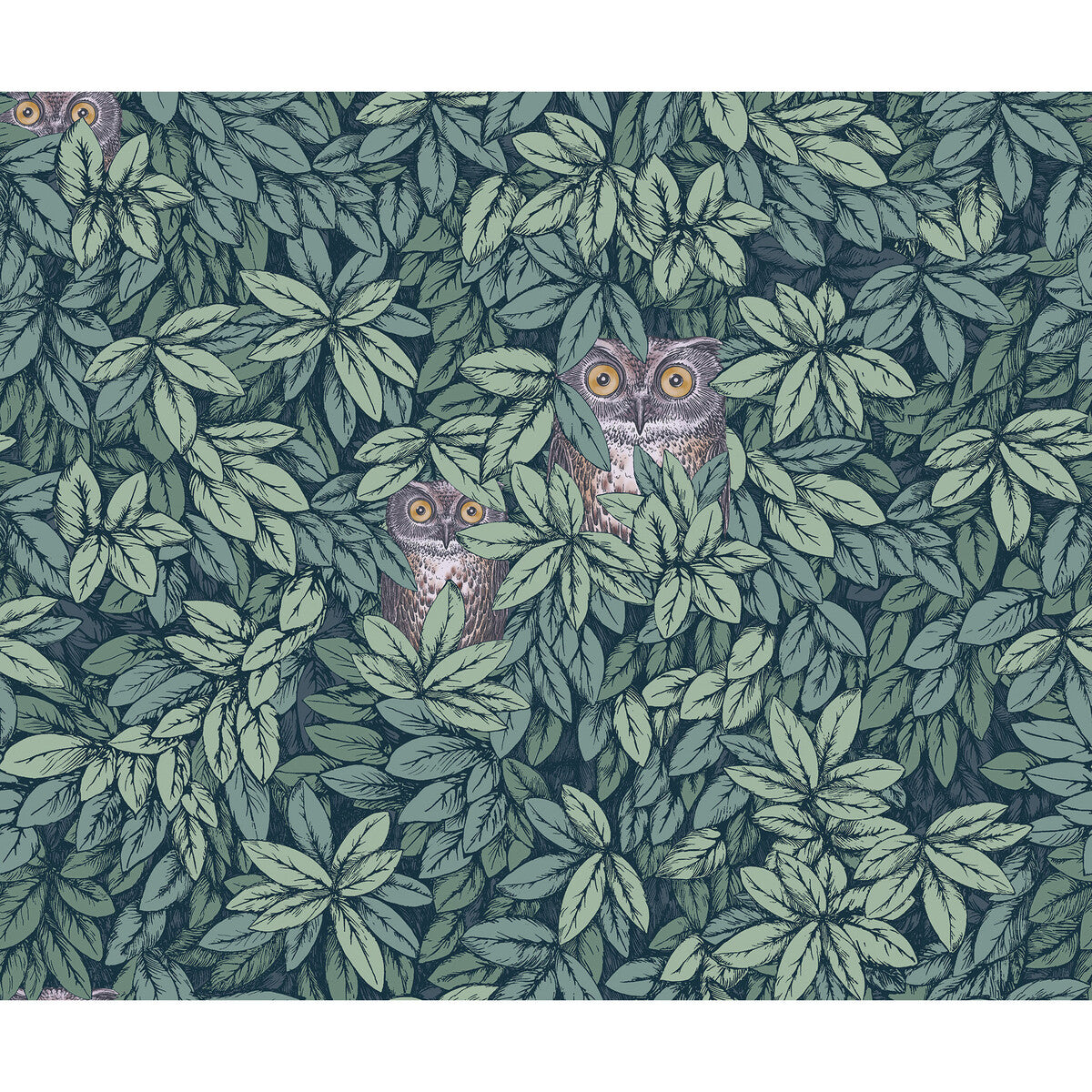 COLE & SON FOGLIE E CIVETTE VIRIDIAN