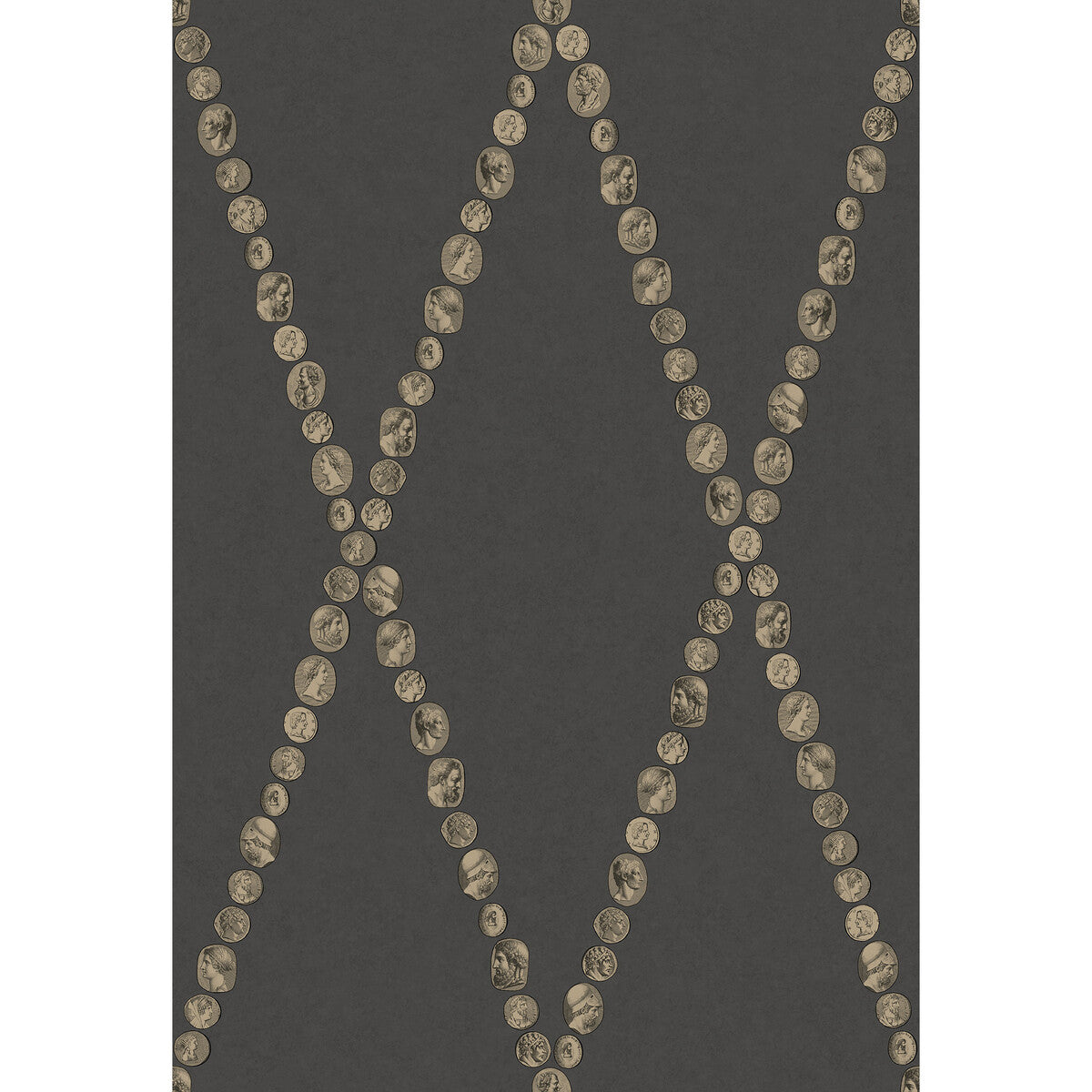 COLE & SON CAMMEI GOLD ON CHARCOAL