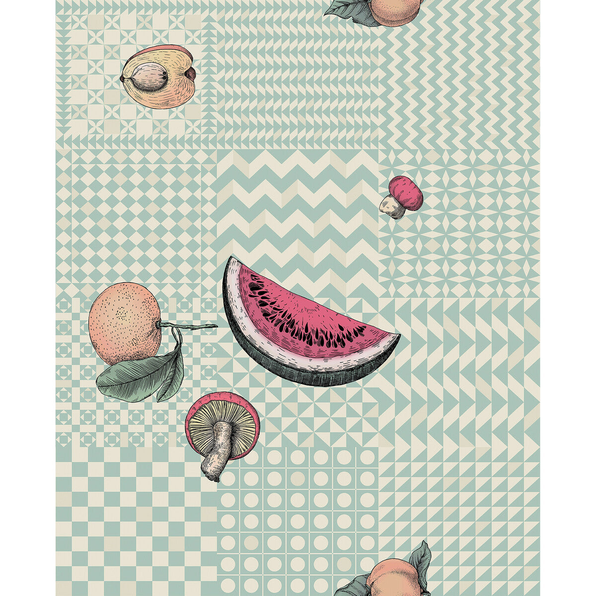 COLE & SON FRUTTA E GEOMETRICO PASTEL