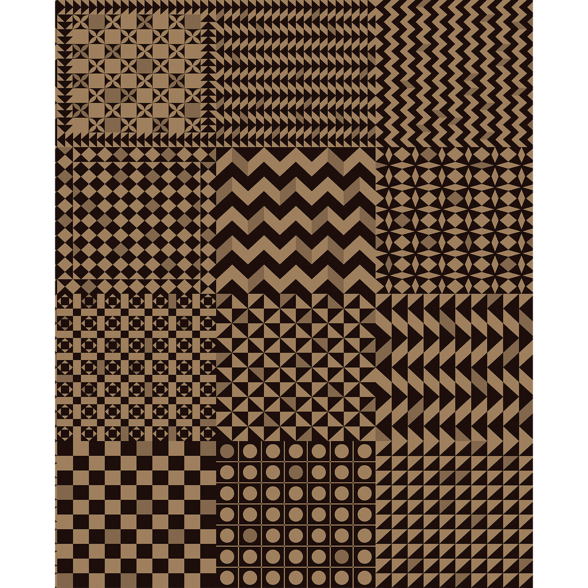 COLE & SON GEOMETRICO BLACK & GOLD