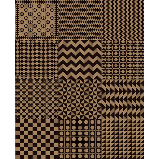 COLE & SON GEOMETRICO BLACK & GOLD
