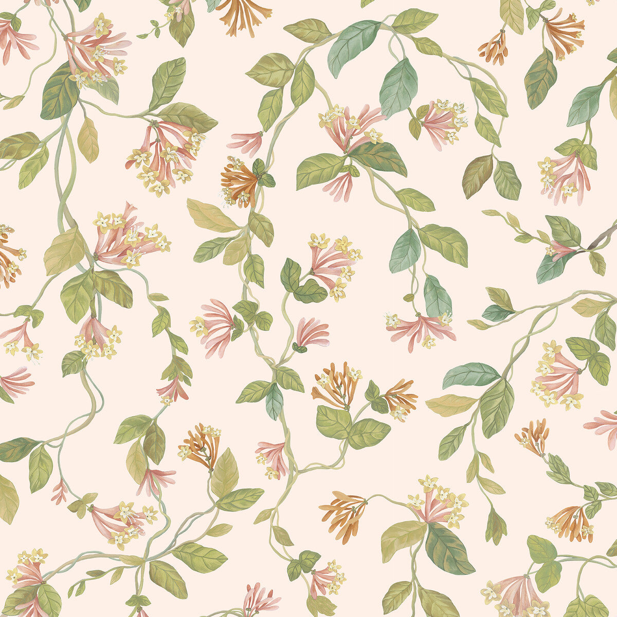 COLE & SON FLORA PINK/ORANGE