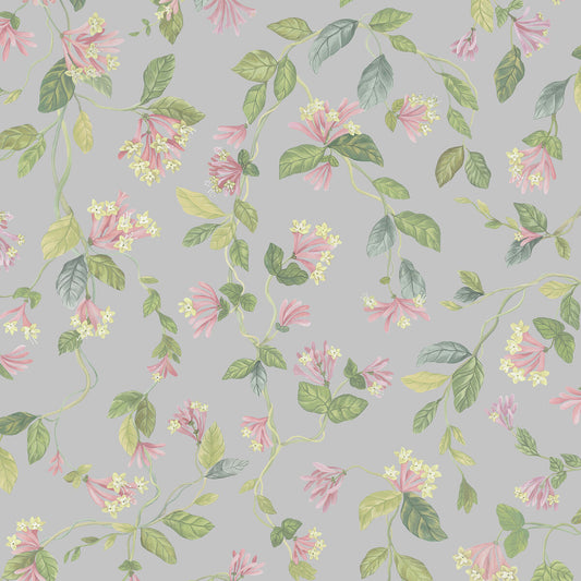 COLE & SON FLORA GREY/PINK