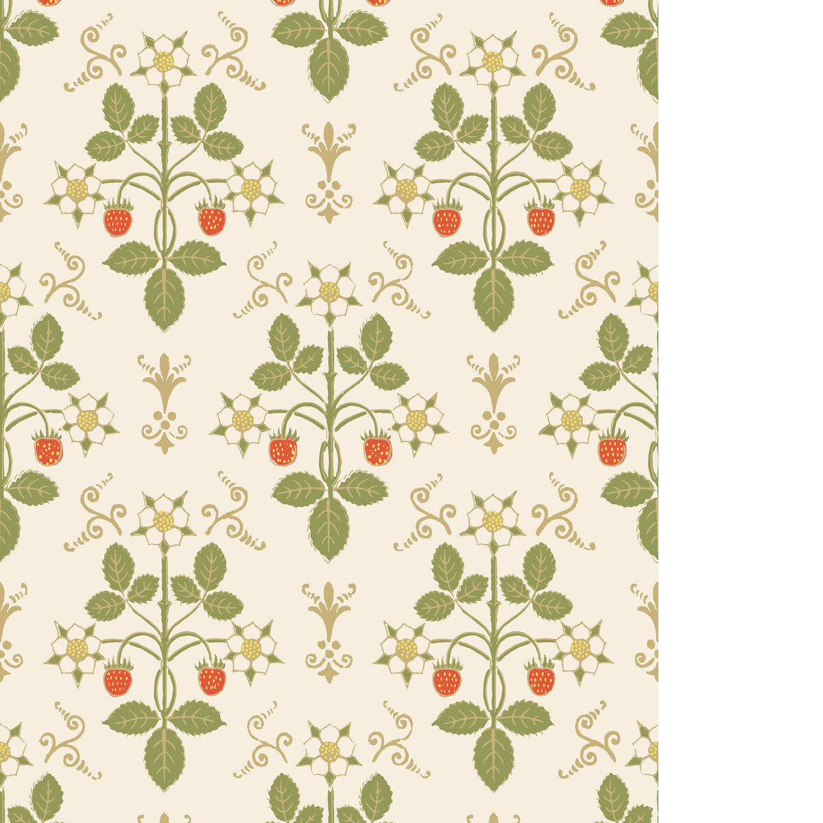 COLE & SON STRAWBERRY POPPY/GREEN