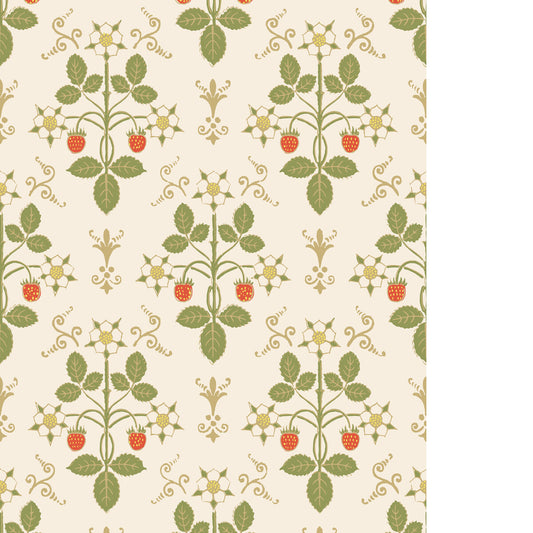COLE & SON STRAWBERRY POPPY/GREEN