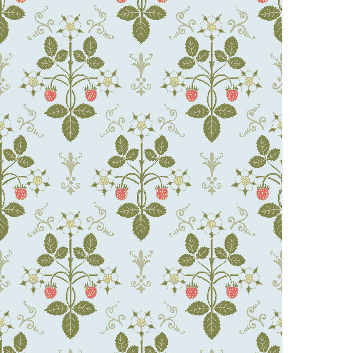 COLE & SON STRAWBERRY OLIVE/BLUE