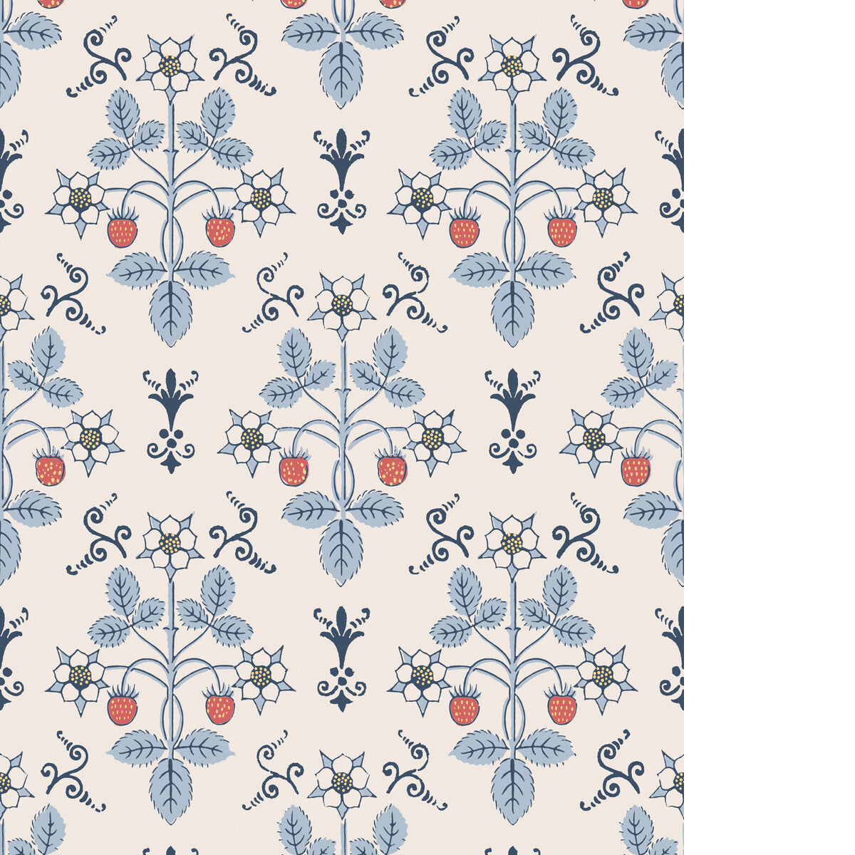 COLE & SON STRAWBERRY BLUE/CREAM