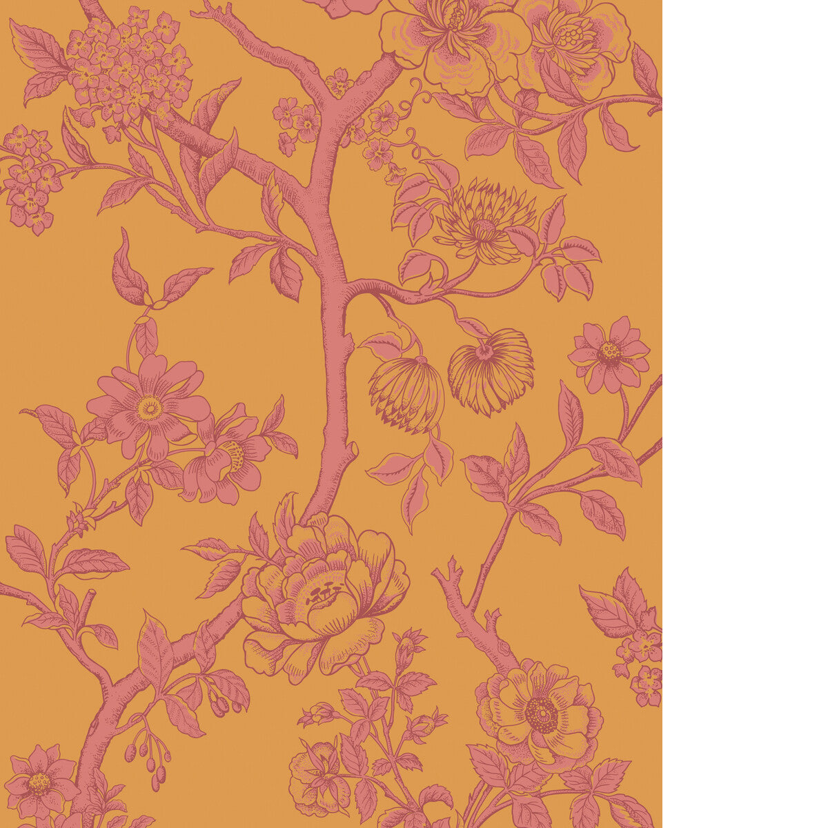 COLE & SON PARADISE TREE TANGERINE