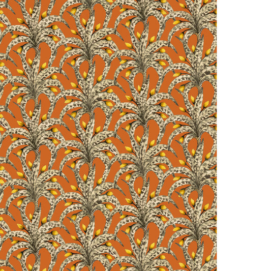 COLE & SON AFRIKA DAMASK TANGERINE
