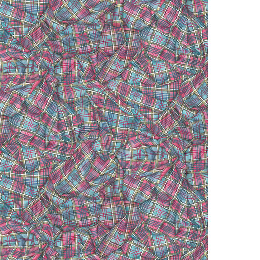 COLE & SON DRAPED TARTAN MAGENTA