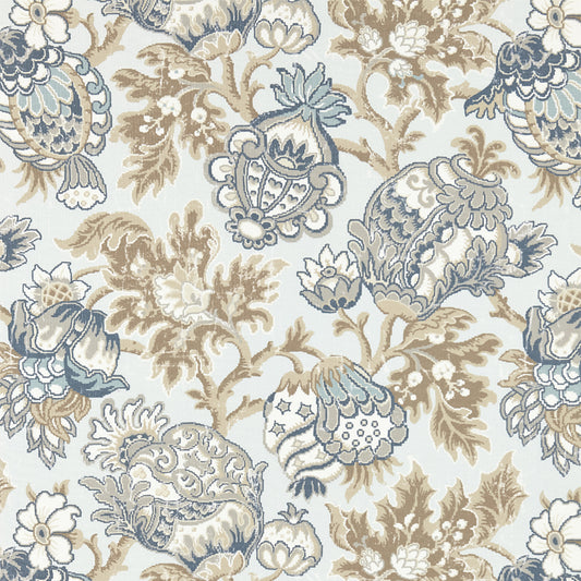 Scalamandre: Canterbury Linen Print SC 0002 16593 Sky