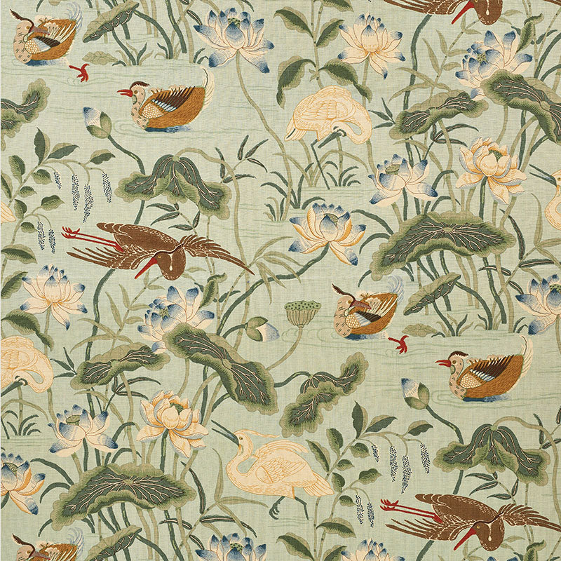 Schumacher: Lotus Garden 172938 Aqua