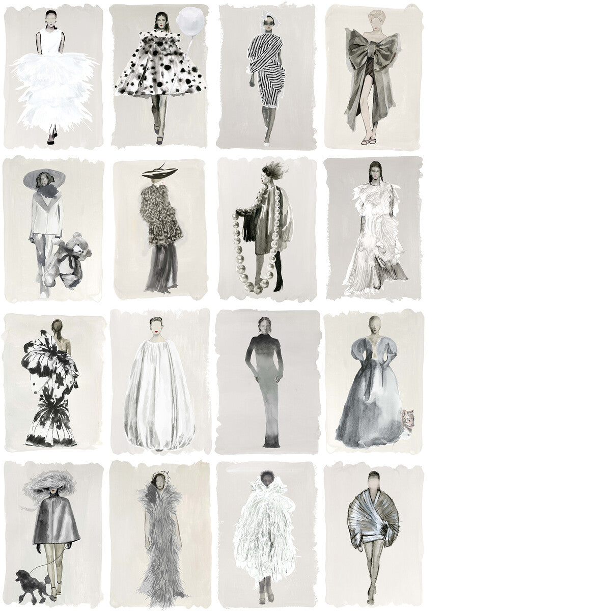 COLE & SON COUTURE CAROUSEL MONOCHROME