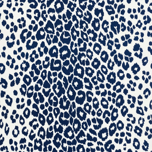 Schumacher: Iconic Leopard Indoor/Outdoor 177323 Navy