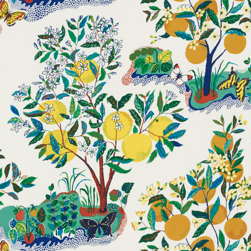 Josef Frank for Schumacher: Citrus Garden Indoor/Outdoor 177330 Primary