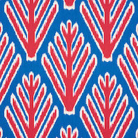 Schumacher: Bodhi Tree 178561 Blue & Red
