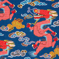 Schumacher: Magical Ming Dragon 178590 Navy