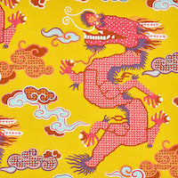 Schumacher: Magical Ming Dragon 178591 Yellow