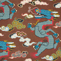 Schumacher: Magical Ming Dragon 178592 Brown