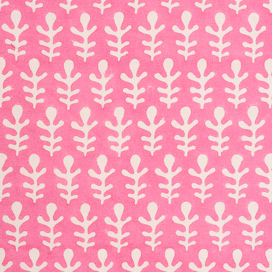 Molly Mahon for Schumacher: Bagru Hand Block Print 179240 Pink