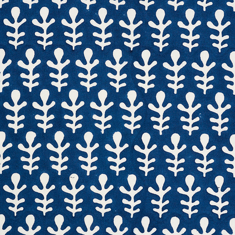 Molly Mahon for Schumacher: Bagru Hand Block Print 179241 Dark Blue