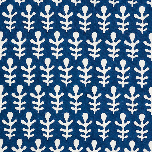 Molly Mahon for Schumacher: Bagru Hand Block Print 179241 Dark Blue