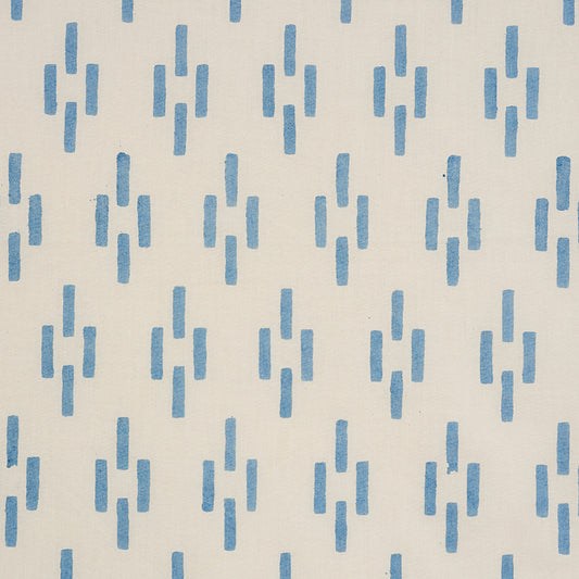 Molly Mahon for Schumacher: Dash Hand Block Print 179251 Blue