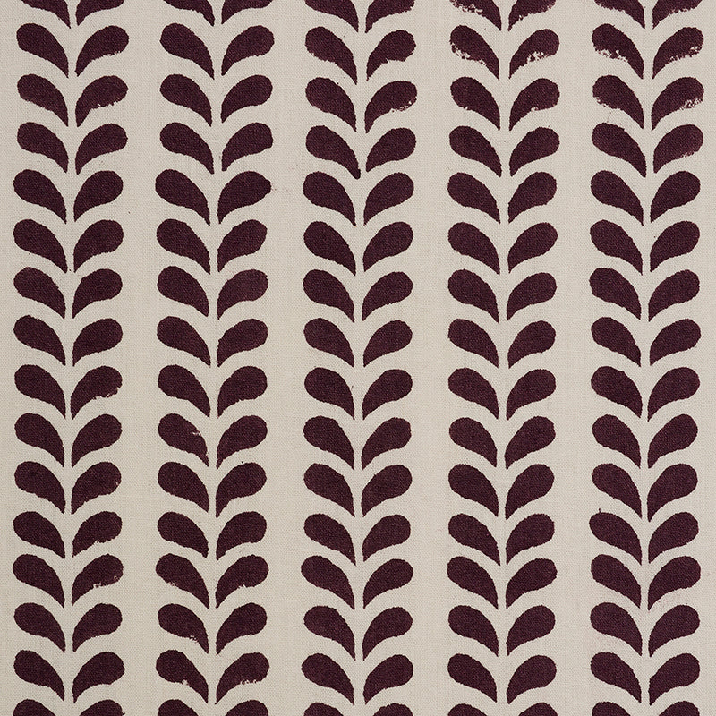 Molly Mahon for Schumacher: Bindi Hand Block Print 179272 Aubergine