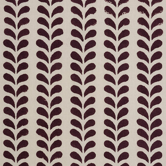 Molly Mahon for Schumacher: Bindi Hand Block Print 179272 Aubergine