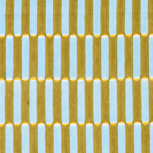 Molly Mahon for Schumacher: Luna Hand Block Print 179282 Khaki