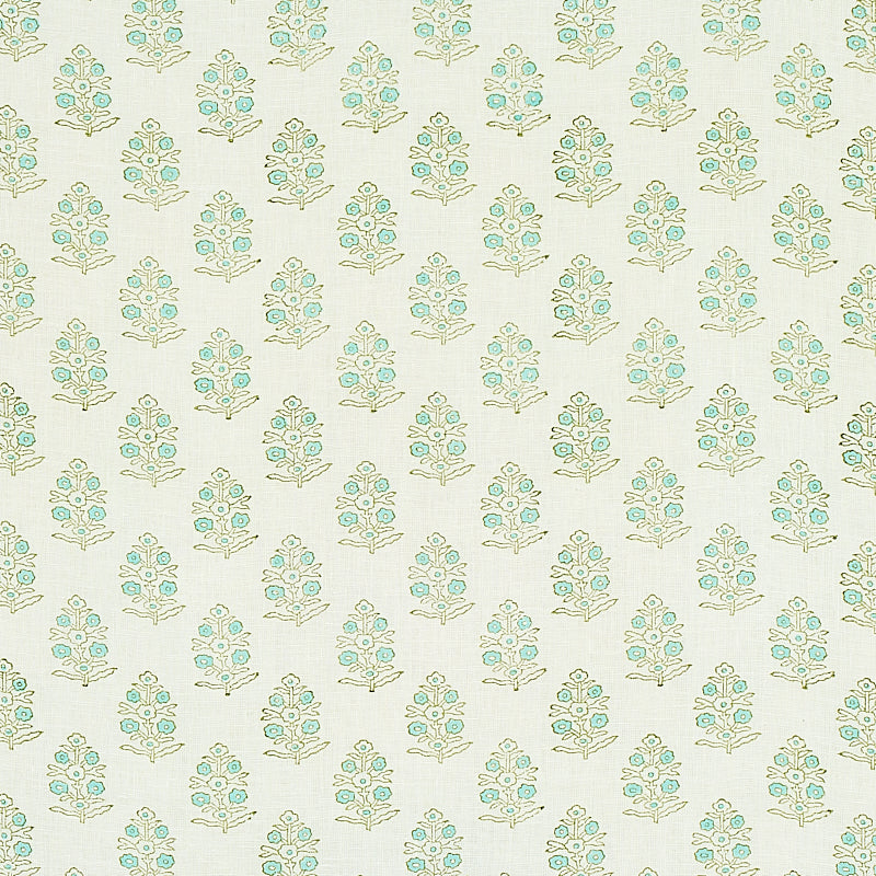 Schumacher: Aditi Hand Blocked Print 179361 Green