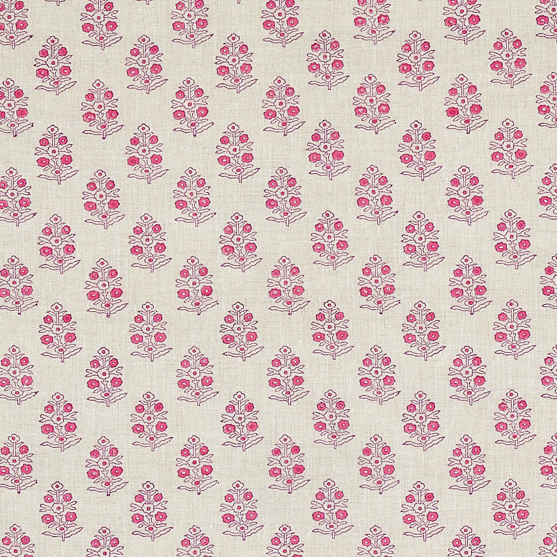 Schumacher: Aditi Hand Blocked Print 179362 Pink