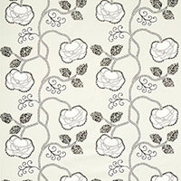 Schumacher: Queen Fruit Chintz 179541 Ebony Ivory