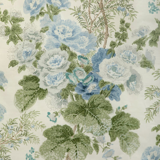 LEE JOFA HOLLYHOCK HDB BLUE/LEAF