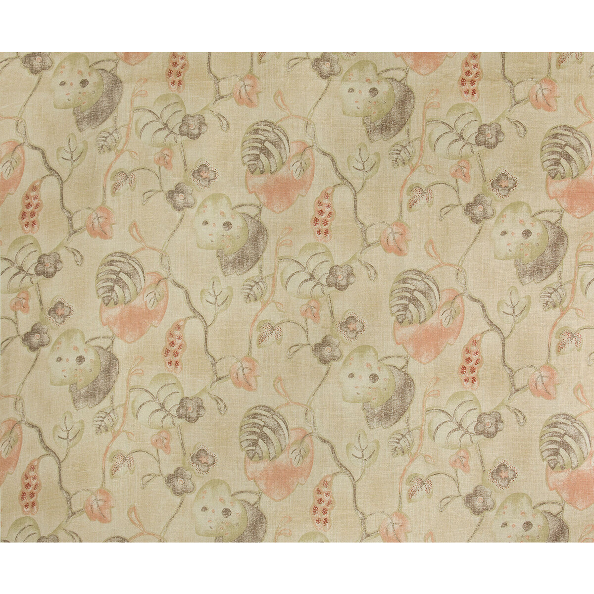 LEE JOFA ANTIBES PRINT OLIVE/PLUM