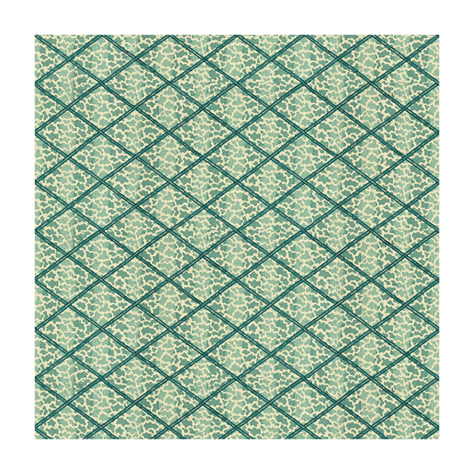 LEE JOFA JAG TRELLIS TURQUOISE