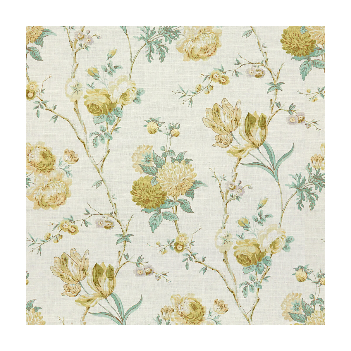 LEE JOFA ALLEGRA LINEN GREEN/AQU