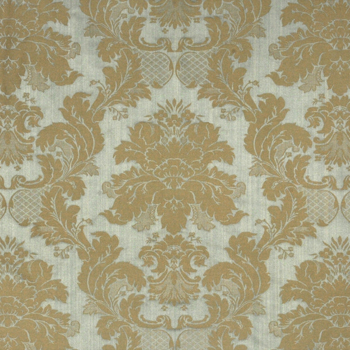 Scalamandre: Damasco Sienese SC 0005 20166M Mist Grey on Blue Strie