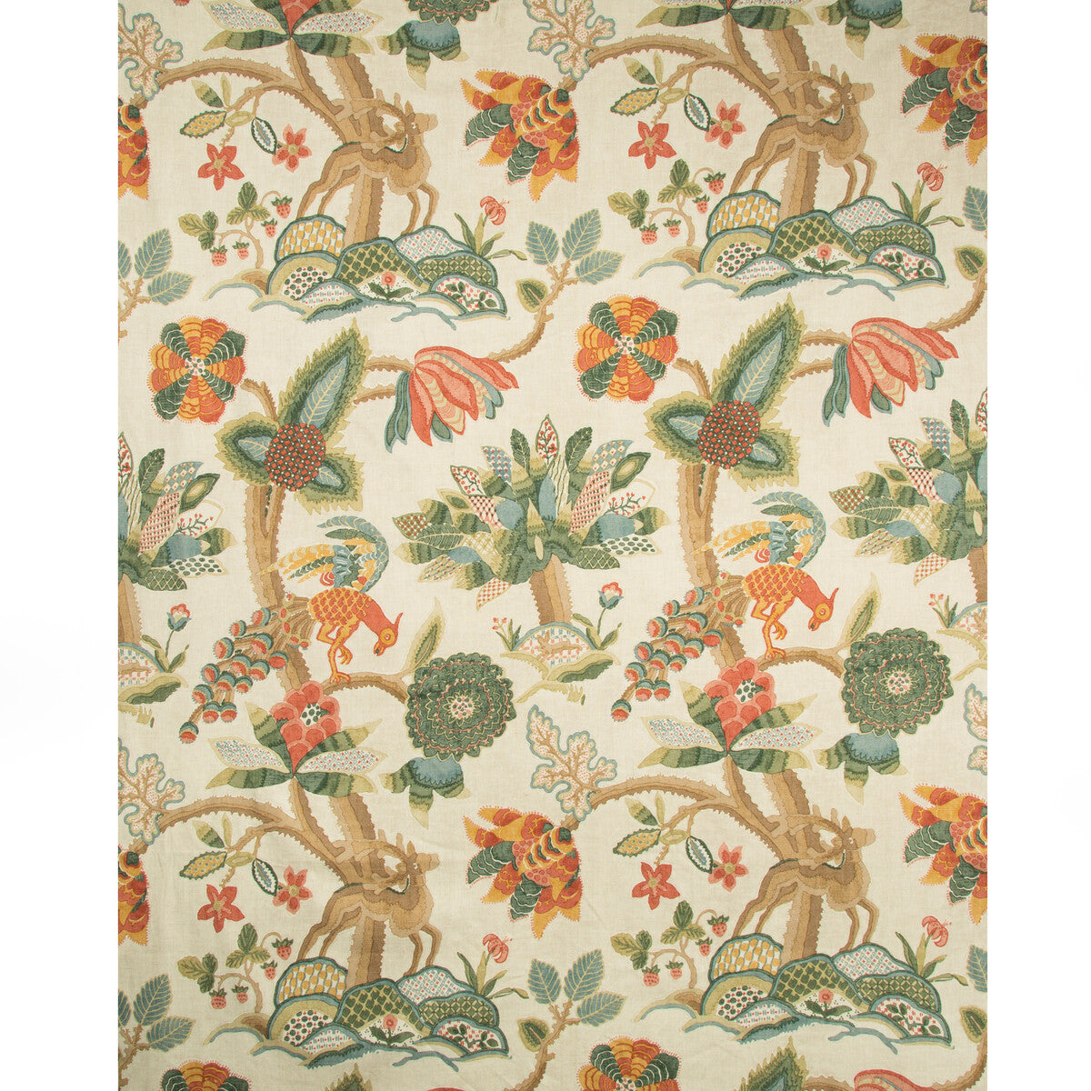 LEE JOFA LEYLAND PRINT BERRY/FOREST