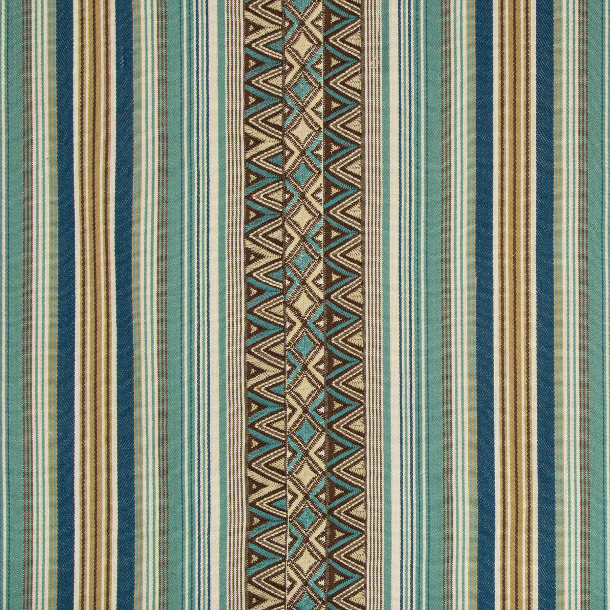 LEE JOFA DALLOL STRIPE TEAL/BROWN