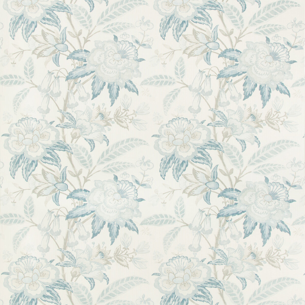 LEE JOFA DAVENPORT PRINT FROST BLUE