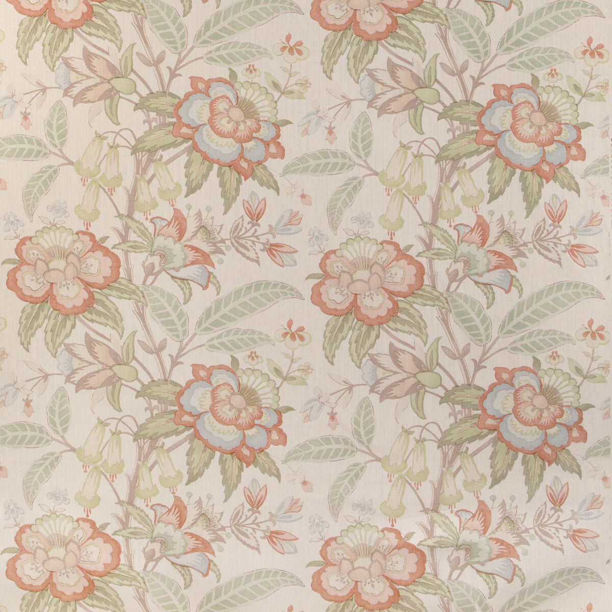 LEE JOFA DAVENPORT PRINT CORAL
