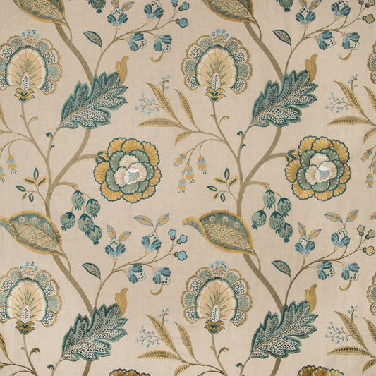 LEE JOFA ASTON EMBROIDERY TEAL