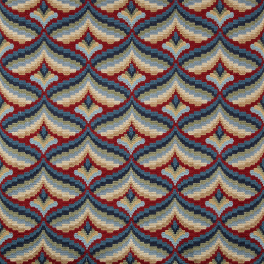 LEE JOFA GILES EMBROIDERY RED/BLUE
