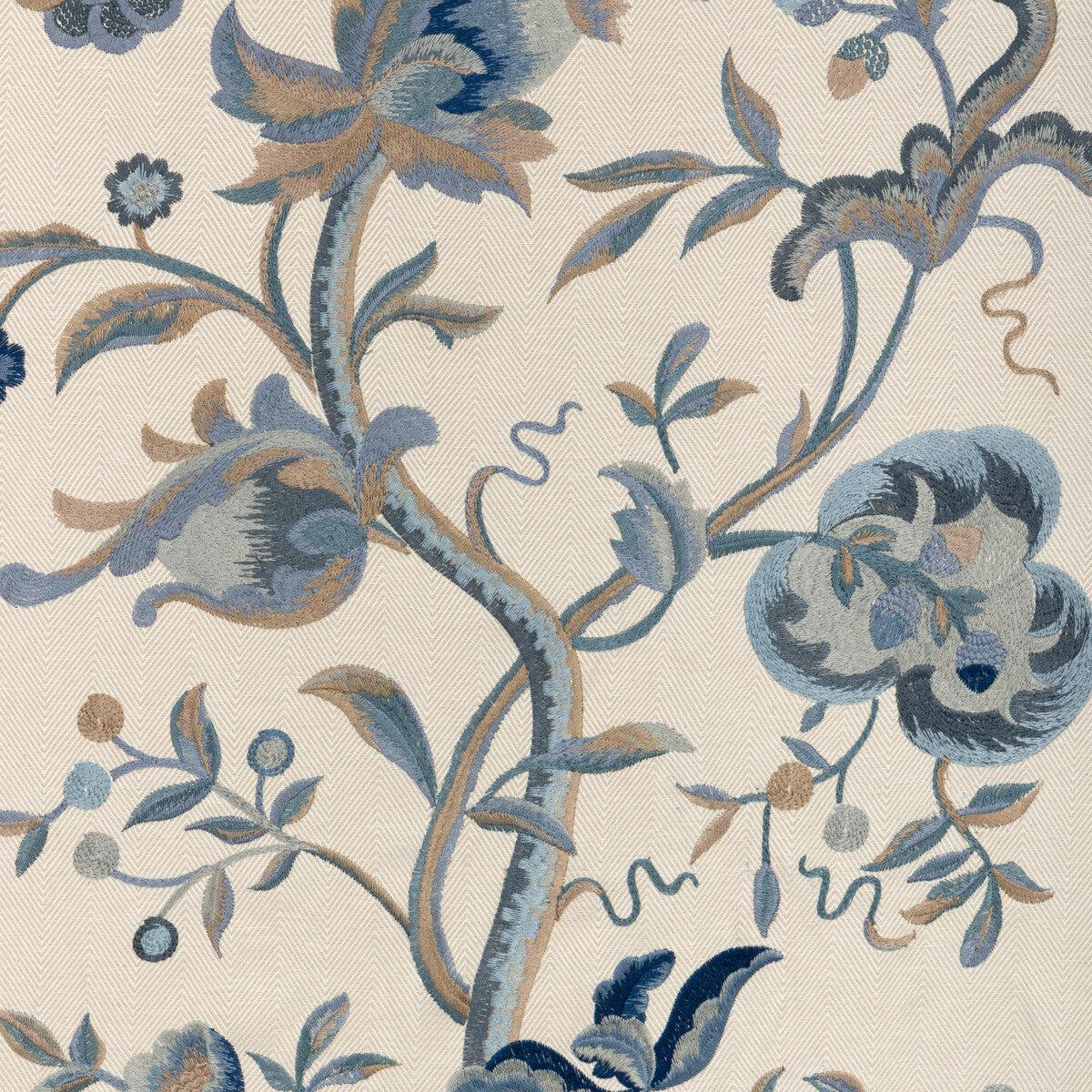 LEE JOFA DORTON EMBROIDERY INDIGO