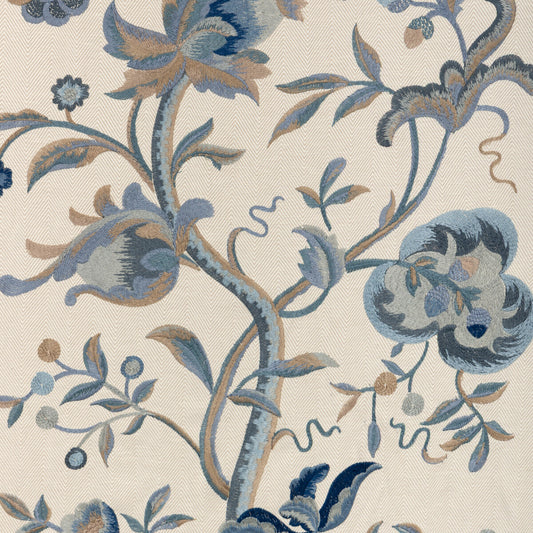 LEE JOFA DORTON EMBROIDERY INDIGO
