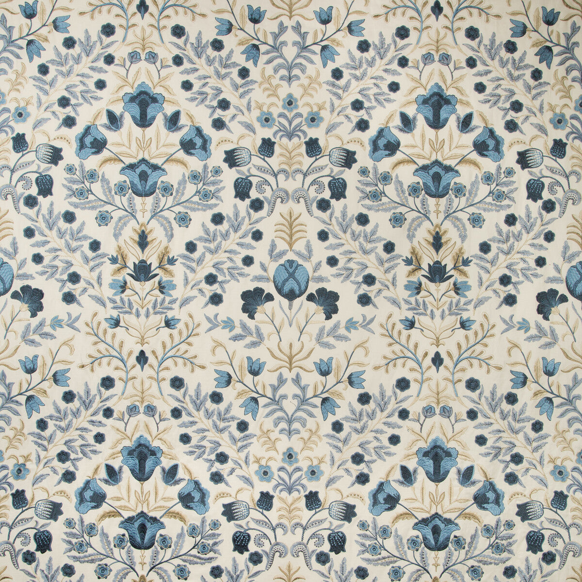 LEE JOFA LUXFORD EMBROIDERY INDIGO