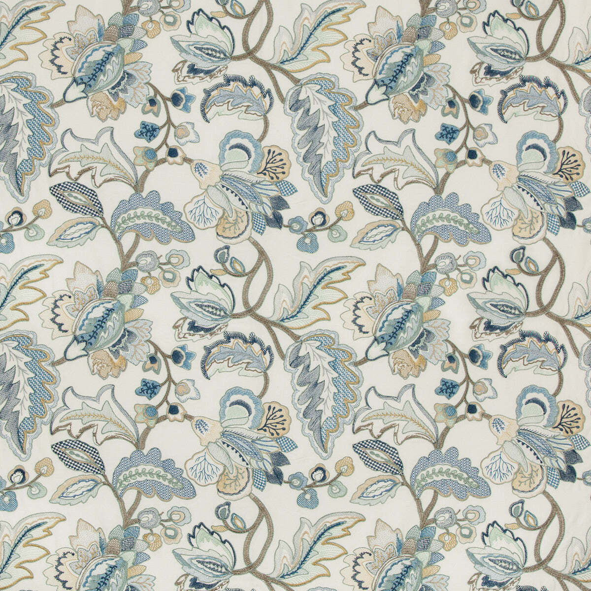 LEE JOFA ORFORD EMBROIDERY BLUE/GOLD
