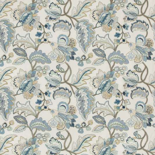 LEE JOFA ORFORD EMBROIDERY BLUE/GOLD